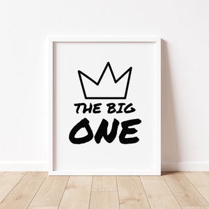The Big One Birthday Sign Bundle, Notorious One Party Decorations, Big ...