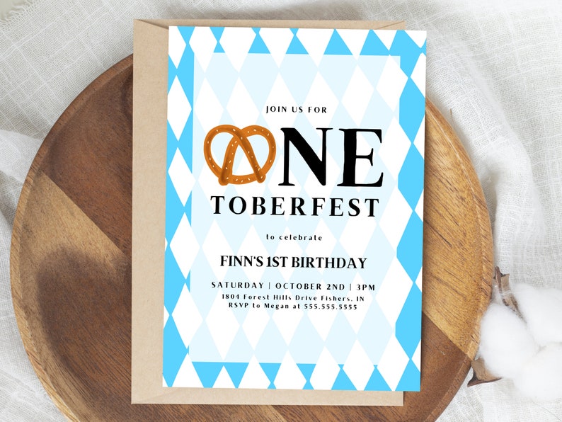 One Toberfest Rhombus Custom 1st Birthday Backdrop