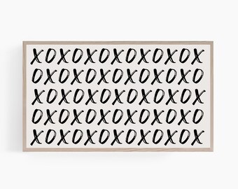Valentines Day TV Art, Valentine's Day Frame TV Art, Xoxo Frame Tv Artwork, Modern February Tv Art, Samsung Frame Tv Art, Instant Download