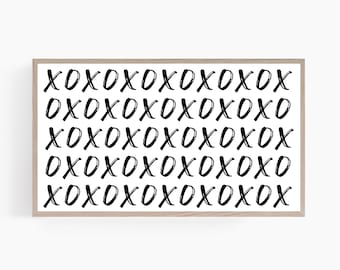 Valentines Day TV Art, Valentine's Day Frame TV Art, Xoxo Frame Tv Artwork, Modern February Tv Art, Samsung Frame Tv Art, Instant Download
