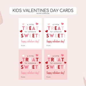 Afdrukbare Valentijnsdagtag, tag voor zoete traktatie Valentijnsdag, Valentijnscadeaulabel, afdrukbare tag voor kinderen, direct downloaden