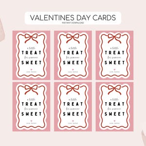 Druckbare Valentinstag Tag, süße Leckerei Valentinstag Tag, Valentinstag Geschenk Label, Kinder Schule druckbare Tag, bearbeitbare sofort Download