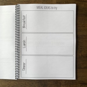 Meal Planning with a Purpose Two Week Meal Planner One Year Meal Planning Book Grocery List Meal Planner Notebook Meal Prep image 4