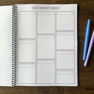 Meal Planning with a Purpose Two Week Meal Planner One Year Meal Planning Book Grocery List Meal Planner Notebook Meal Prep image 3