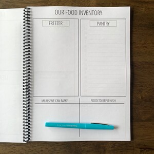 Meal Planning with a Purpose Two Week Meal Planner One Year Meal Planning Book Grocery List Meal Planner Notebook Meal Prep image 6