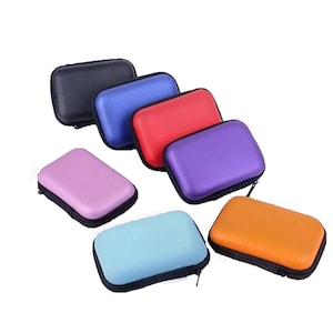 Shockproof Impact Resistant Cable Organizer Pouch – Waterproof Portable Electronics Case – Essential Oil Holder 4.5&quot;x3&quot;x1.5&quot;