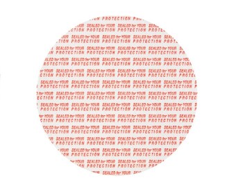 33mm Pressure Sensitive PS Foam Cap Liners Seal Tamper Seal 1.29" Sealed for your Protection US Seller Red Print
