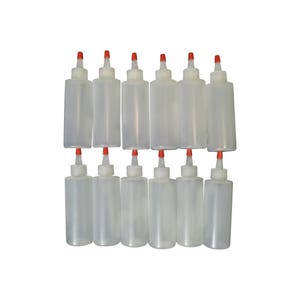 4oz Plastic Squeeze Bottles w/ YorkerCaps 12/pk BPA-Free, Food-Grade -Great for Icing Cookie Decorating Sauces Condiments Arts and Crafts image 3