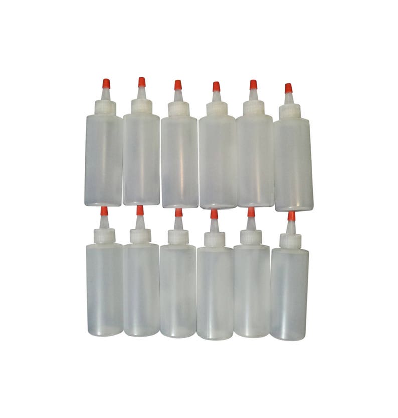 4oz Plastic Squeeze Bottles w/ YorkerCaps 12/pk BPA-Free, Food-Grade -Great for Icing Cookie Decorating Sauces Condiments Arts and Crafts image 3