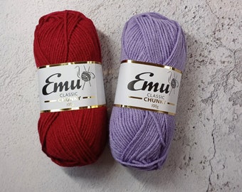 Emu Classic Chunky 100g Balls - Knitting - Crochet