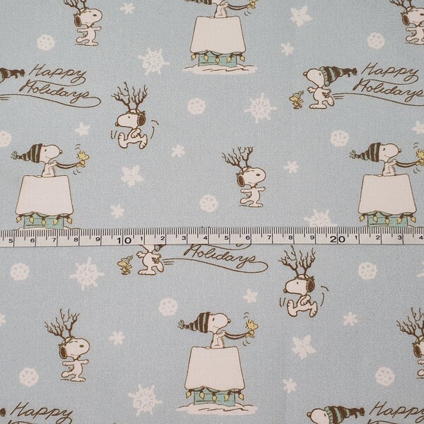 Snoopy Happy Holidays Christmas Fabrics 100% Cotton - Quilting - Sewing - Patchwork - English Paper Piecing - Slow Stitching