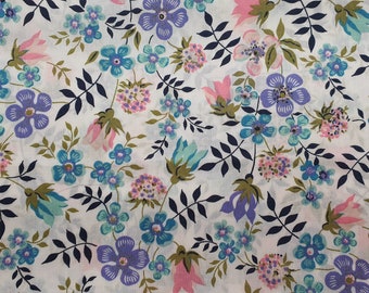 Liberty Tana Lawn Fabric - Edenham White - Patchwork - Slow Stitching - English Paper Piecing