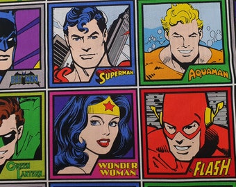 DC Meets The Heros Fabric 100% Cotton - Quilting - Sewing