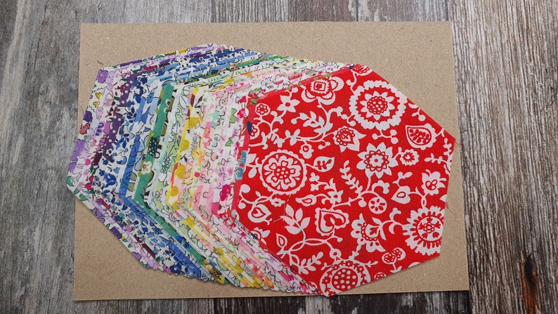 Liberty Rainbow Slow Stitching Kit English Paper Piecing image 8