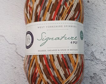 West Yorkshire Spinners 4ply Christmas Sock Yarn Robin 941 - Knitting - Crochet - Socks - Shawls - Gifts