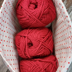 Strawberry Drawstring Project Bag Knitting Crochet Travel Craft Gift image 3