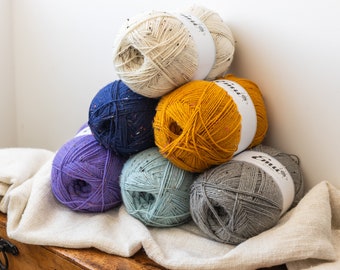Emu Classic Aran with Wool Tweed 400g Balls - Six Colours To Choose From - Knitting - Crochet