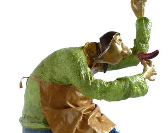 The Shoemaker-paper mache sculpture,