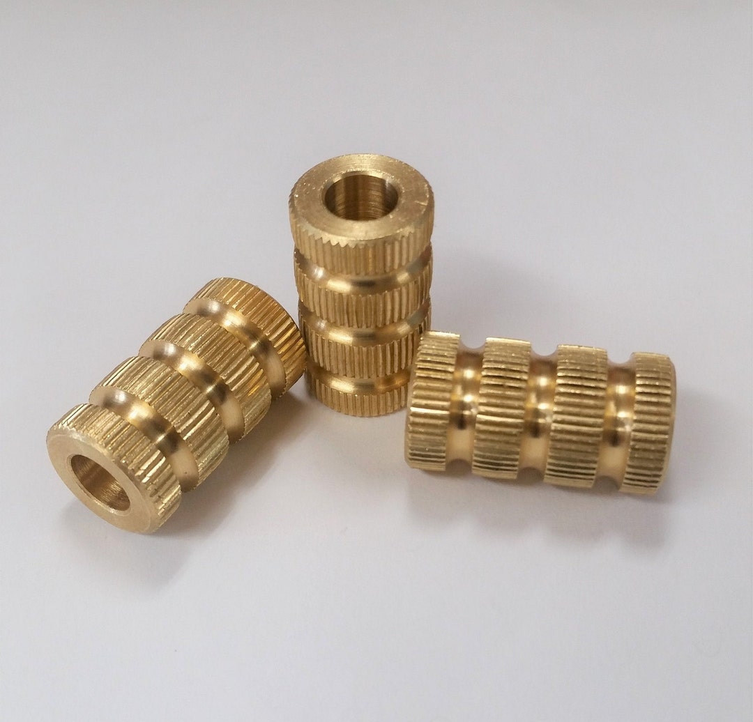 Knurl Crazy Brass EDC Bead / Every Day Carry / Paracord Bead / Etsy