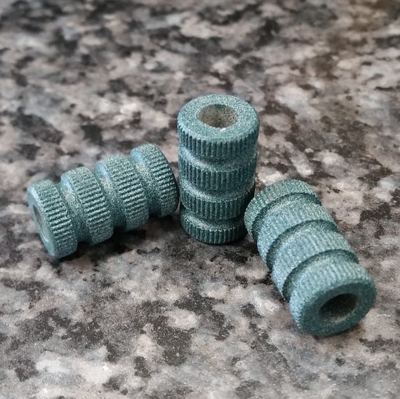 Knurl Crazy Petina Green EDC Bead Every Day Carry Paracord Bead Alum CNC Metal Bead Beads Jewelry Supplies EDC Bead