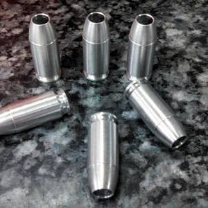 Bullet White Texture EDC Bead Every Day Carry Paracord Bead CNC Metal Bead Beads Jewelry Supplies EDC Bead Lanyard Bead