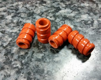 Corkscrew Safety Orange EDC Bead / Every Day Carry / Paracord Bead  / CNC / Metal Bead / Bead / Jewelry Supply / EDC Bead / Lanyard Bead
