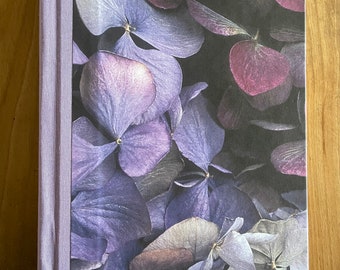 Blank Journal and Sketchbook -  Hydrangeas  - 128 pages  (large)