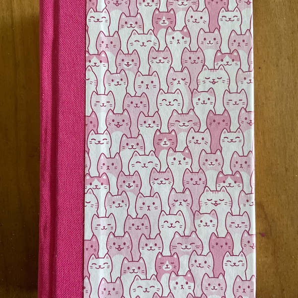 ¡Tamaño adorable! Diario, cuaderno de bocetos y libreta: Gatitos Kawaii, Gatos Rosas (128 págs.)
