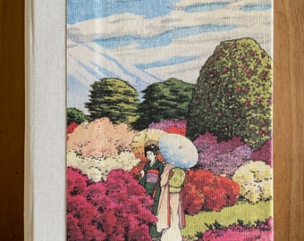 Address Book - Medium Size - Women in Azalea Garden, Japanese Woodblock