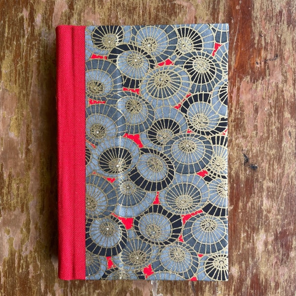 Formato adorabile! Diario, album da disegno, taccuino - Chiyogami, ombrelli rotanti (128 pagine)