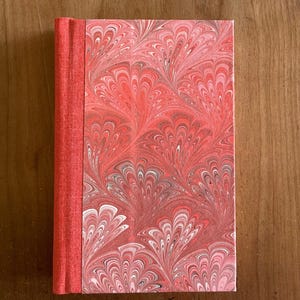 Small Journal, Sketchbook, Notebook - Marbled, Pink (128 pages)