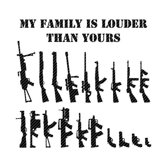 Download My Family Is Louder Than Yours Gun Collection Pick And Etsy PSD Mockup Templates