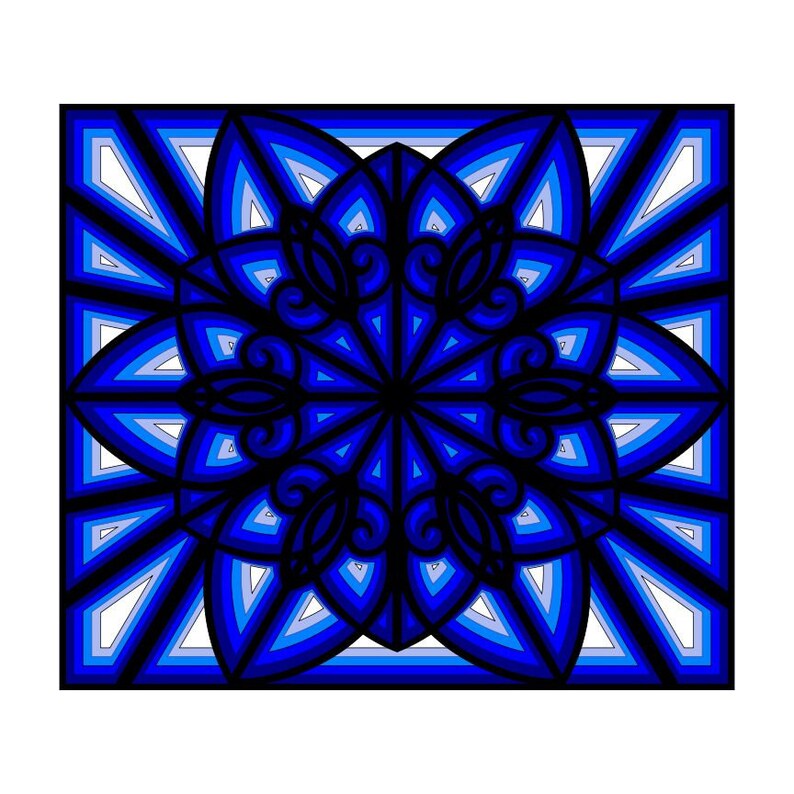 Download 3d Star Rectangle Mandala 6 Layer Design Svg Art Clipart Etsy