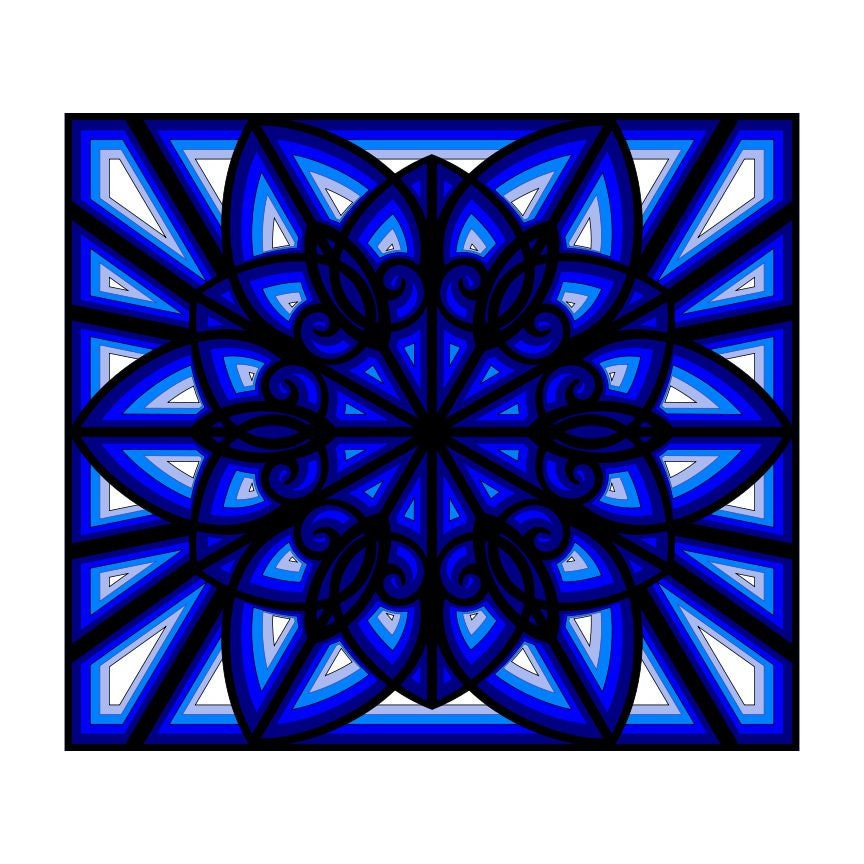 Download 3d Star Rectangle Mandala 6 Layer Design Svg Art Clipart Etsy