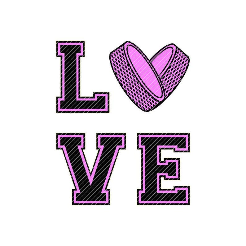 Download LOVE puck heart hockey svg jpg png clipart tshirt design ...