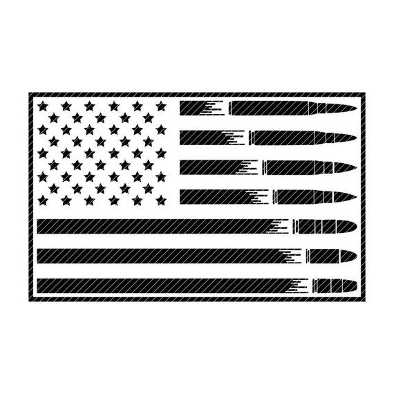 Bullet Flag U.S.A. America Svg Jpg Png Clipart Design Vector - Etsy
