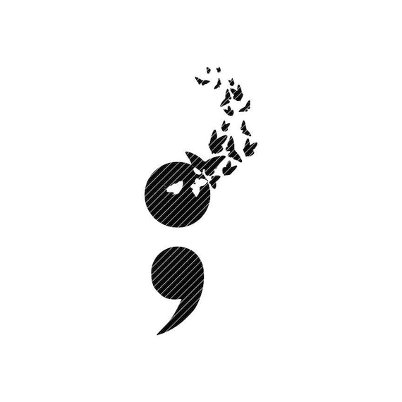Semicolon Butterfly - Suicide Prevention Awareness T-Shirt Semicolon Butterfly - Suicide Prevention Awareness T-Shirt