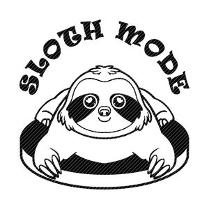 Sloth Mode, Clipart Vector Graphics Cut Files Svg Jpg Ping Cricut ...