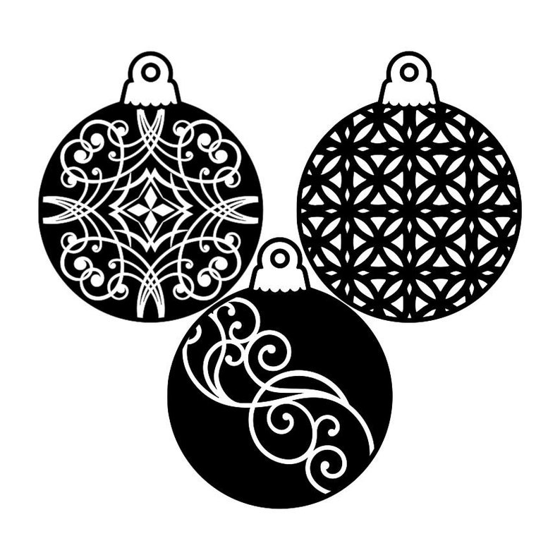 Fancy Christmas Ornaments Collection All 8 Sets 24 Designs Etsy UK