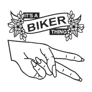 It&#39;s a biker thing lady floral, 2 versions peace wave, motorcycle woman SVG clipart vector graphics cut file jpg png cricut silhouette cameo