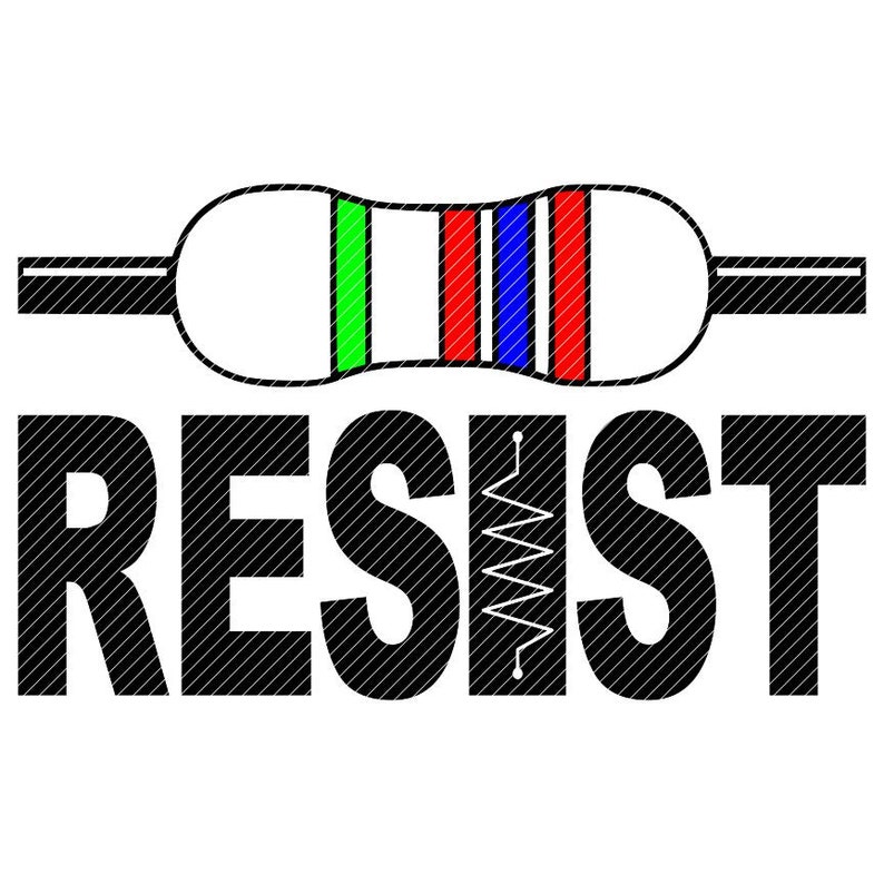 Resist Resistor, Electronic Technology Electrician Tech Clipart Vector ...