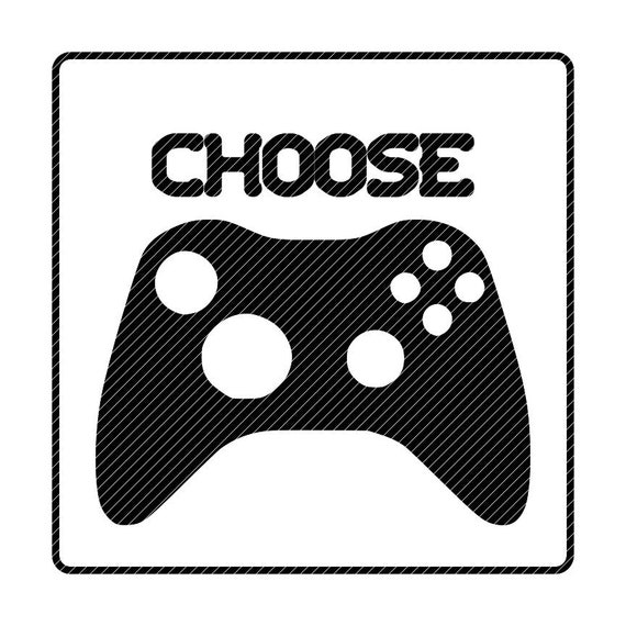 Choose Your Weapon Video Game Controller Svg Clipart Vector Etsy