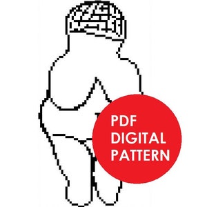 Venus of Willendorf - cross stitch pattern