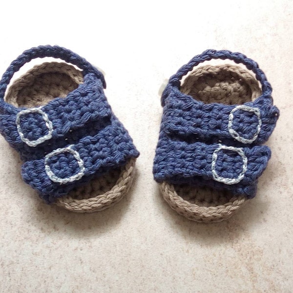 Sandales nouveau-nées au crochet, sandales pour bébé au crochet, chaussures de bébé au crochet, baby showe, cadeau de bébé fait à la main, sandales pour nouveau-nés, chaussures d'été pour bébé