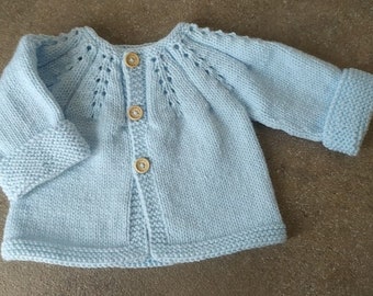 Cardigan neonato 0-18 mesi, abbigliamento neonato fatto a mano