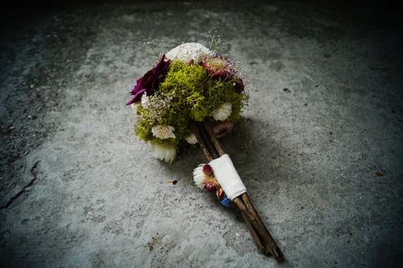 Burgund Jesienny Bukiet ślubny Suknie ślubne Bukiet Rustykalny Bukiet Woodland Sola Bukiet Kwiatów Suszonych Kwiatów Dzikich Kwiatów Romantyczny