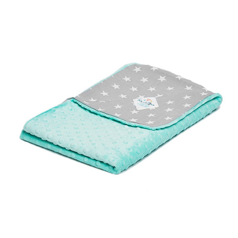 baby blanket blanket for baby boy Mint Heaven blanket for baby girl Blanket Light L minky blanket cotton blanket