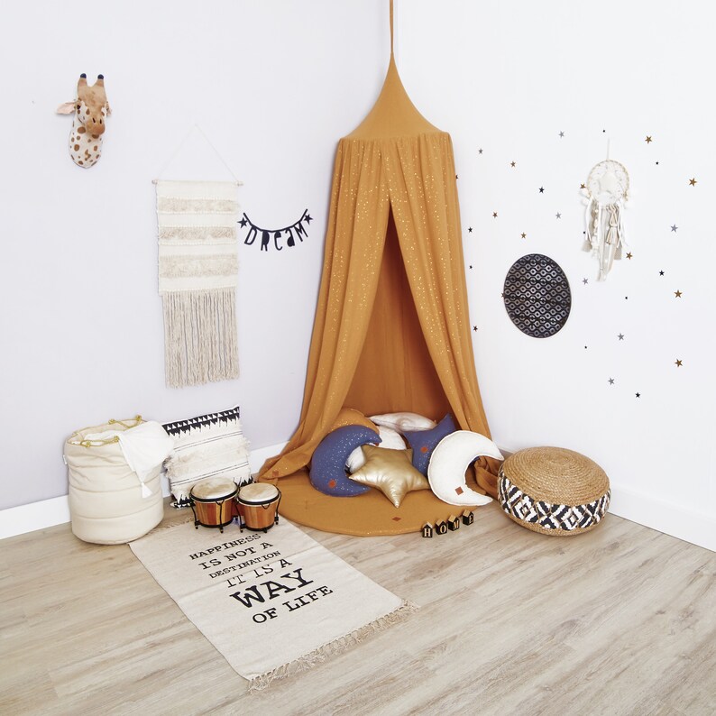 Bed Canopy Floor Mat Play Canopy Nursery Canopy Hanging Etsy