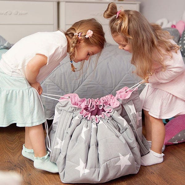 Play Mat & Bag Grab and Go Mat Toy Bag Bag for Toys Etsy