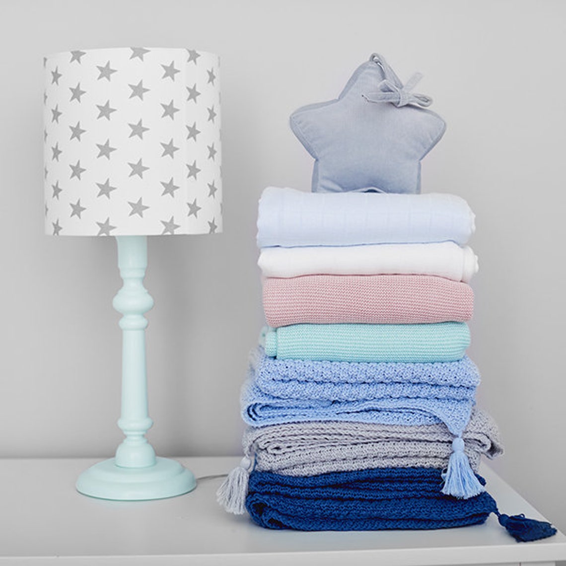 Knitted Blanket With Hood Baby Blanket Cotton Blanket Etsy